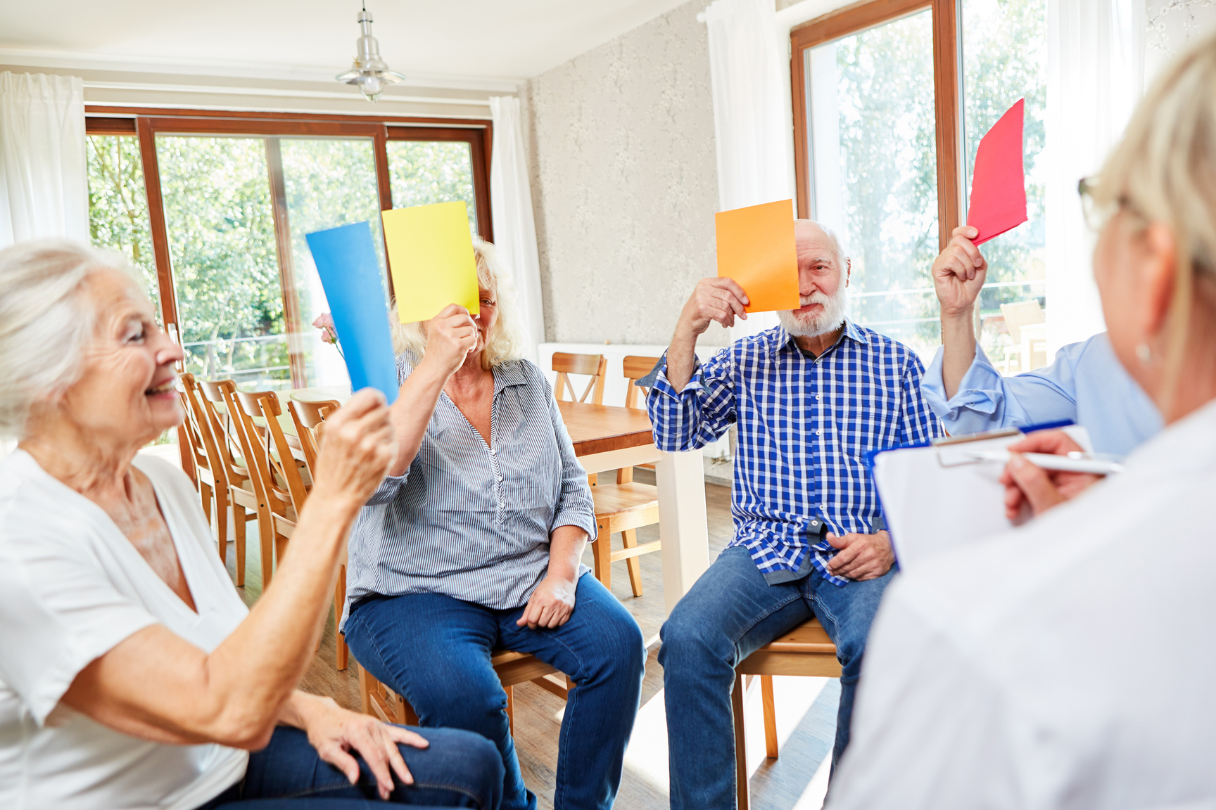 Group of Seniors on a Therapy Session